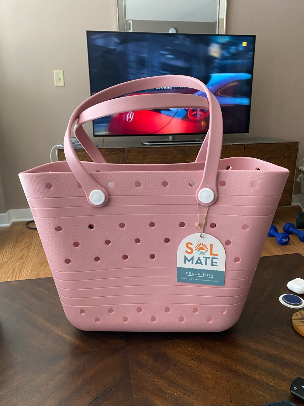 NWT XL Pink Beach Bogg StyleTote Bag